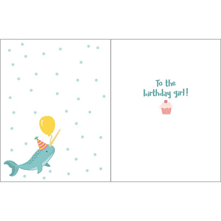 Gina B Designs Mermaids & Balloons Kids Birthday Card