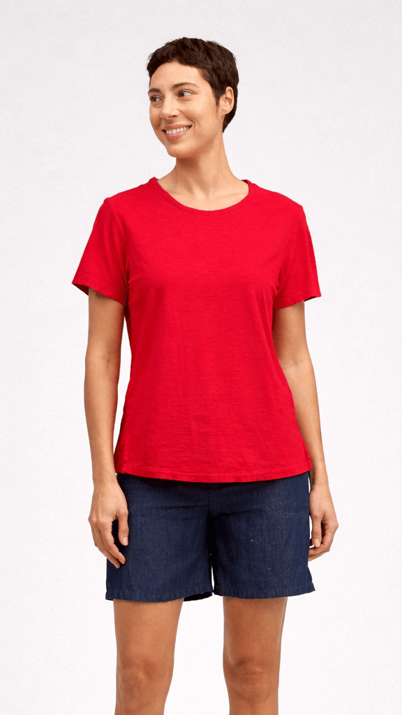 Cut Loose Tees Cut Loose Cotton/Linen Short Sleeve Crop Top - Multiple Colors 75764958 Cut Loose Cotton/Linen Short Sleeve Crop Top - Multiple Colors