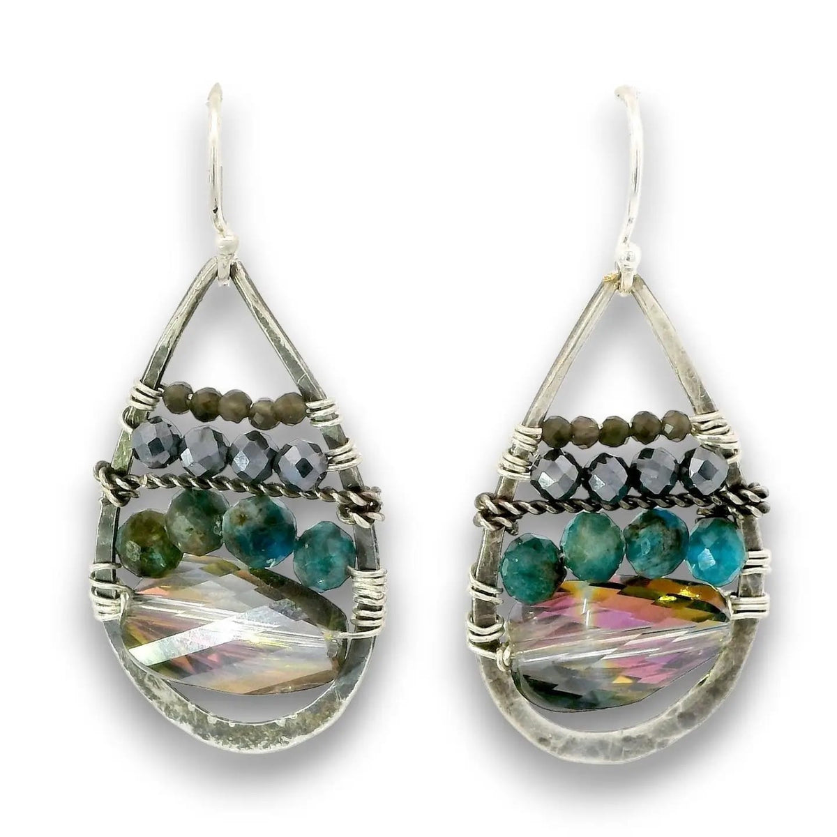 Art By Any Means Earrings Art By Any Means Apatite Aura Drop Earrings Art By Any Means Apatite Aura Drop Earrings