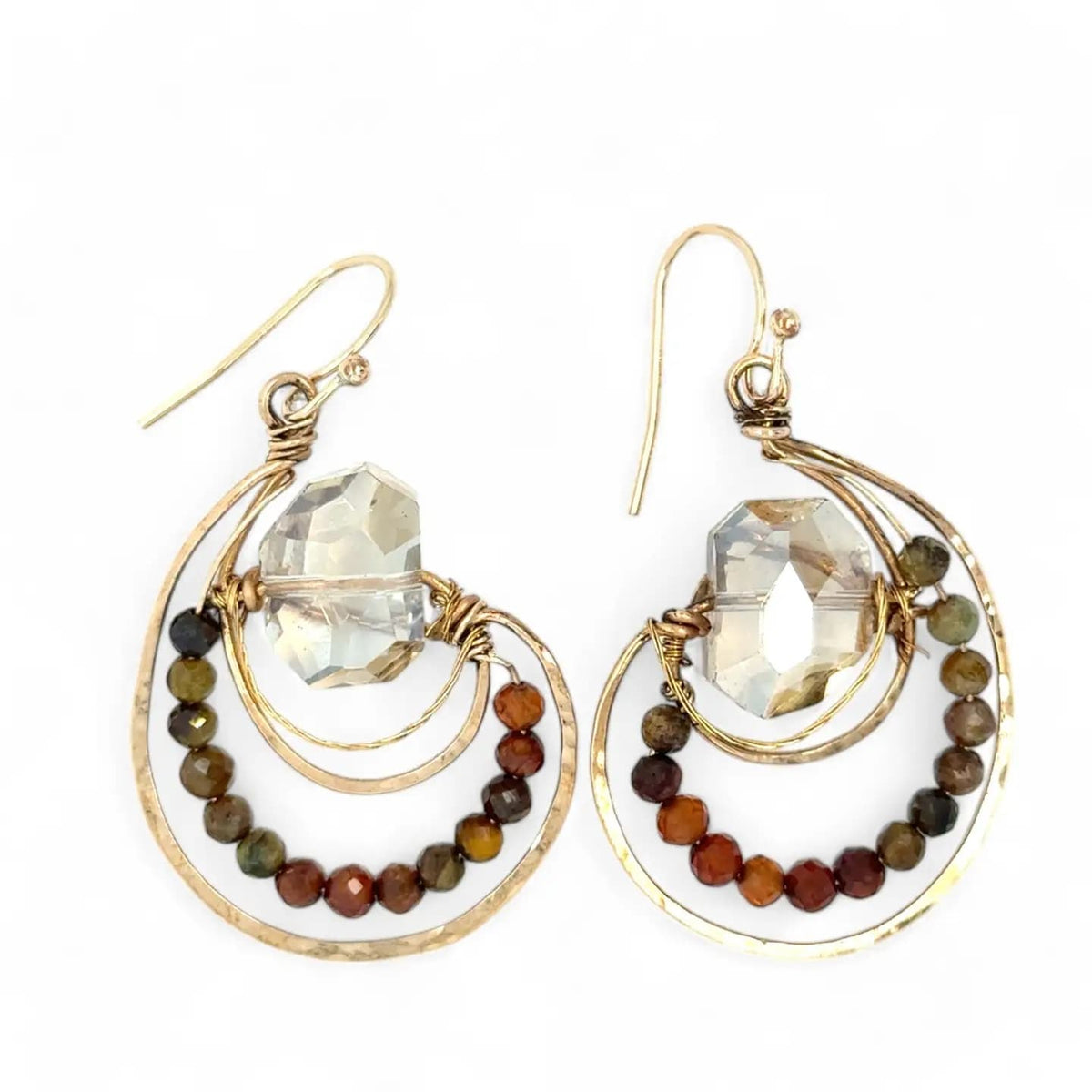 Art By Any Means Earrings Art By Any Means Ethereal Nutmeg Hessonite Earrings Art By Any Means Ethereal Nutmeg Hessonite Earrings