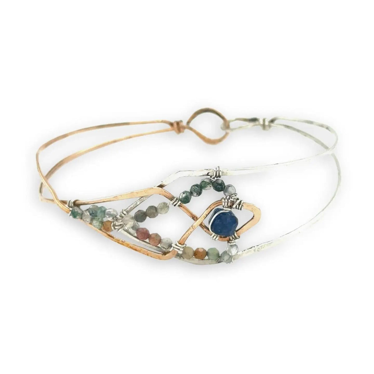 Art By Any Means Bracelets Art By Any Means Moss and Ivy Mixed Metal Cuff Bracelet Art By Any Means Moss and Ivy Mixed Metal Cuff Bracelet