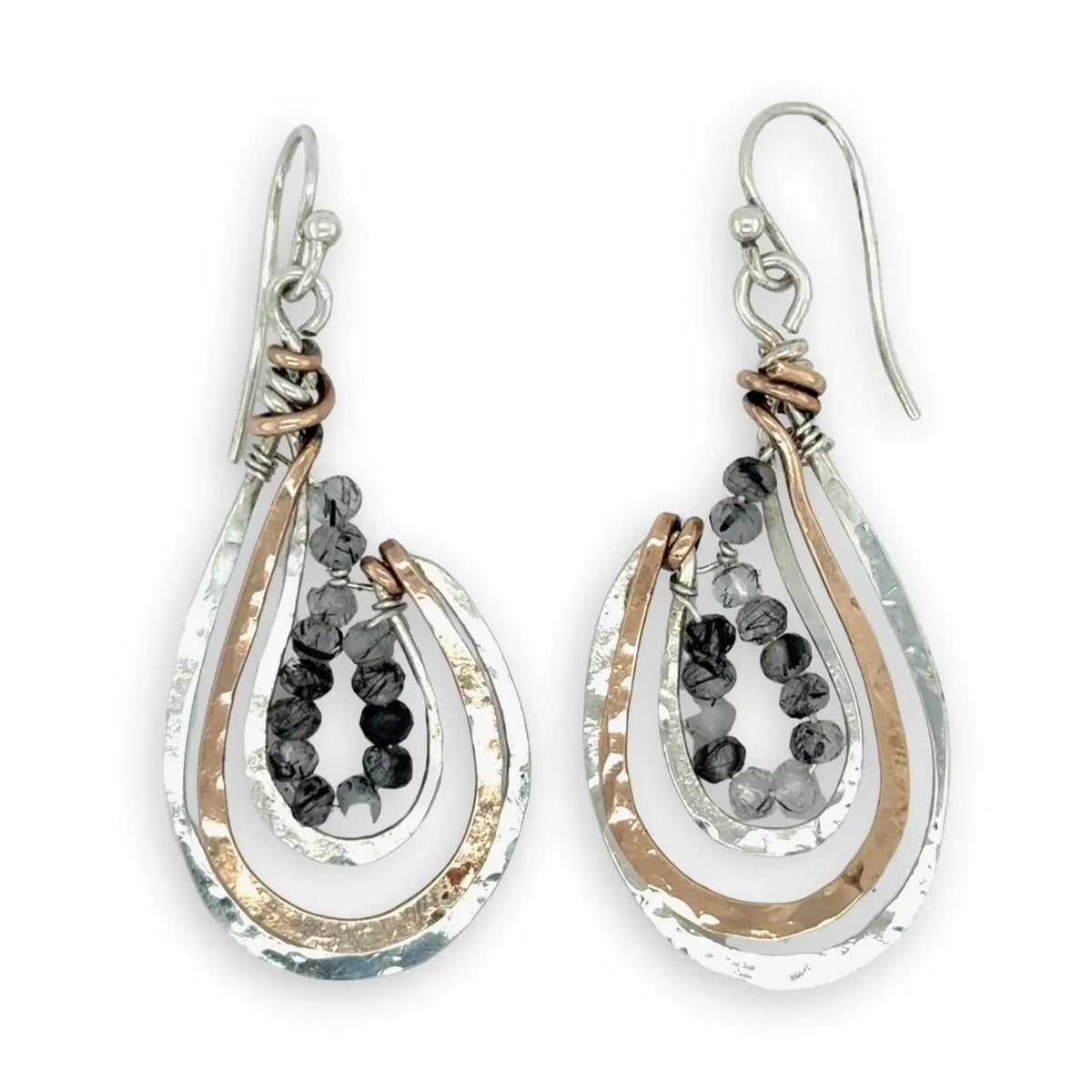 Art By Any Means Earrings Art By Any Means Tourmaline Quartz Basket Earrings Art By Any Means Tourmaline Quartz Basket Earrings