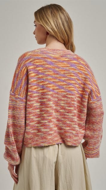 BON Sweaters Space Dye Knitted Sweater Space Dye Knitted Sweater