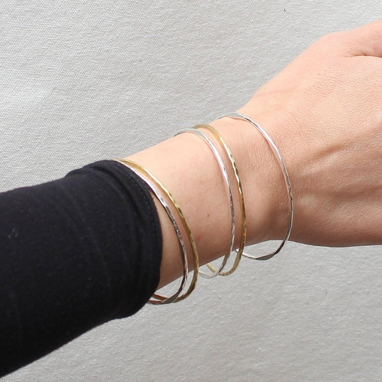 Marjorie Baer Hammered Bangle Set - BR0774D