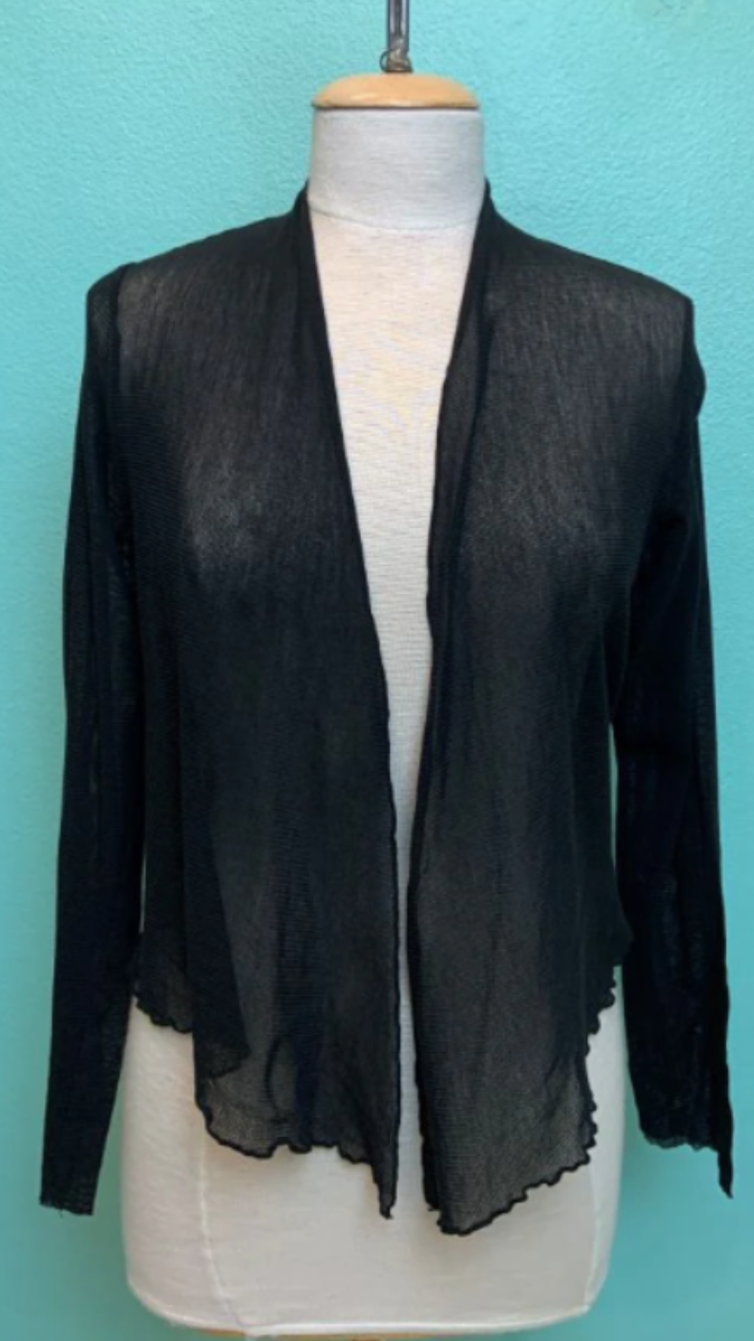 Cut Loose Cotton Mesh Tulle Cropped Cardi - Multiple Colors