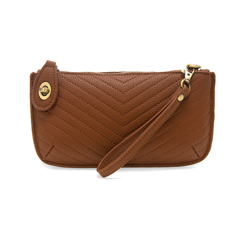 Joy Susan Vegan Leather Quilted Mini Crossbody Wristlet Clutch - Multiple Colors