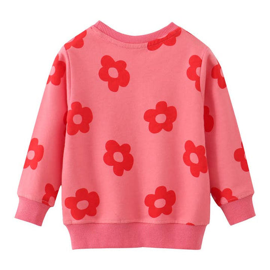 The Find Peaks Children's Clothing The Find Peaks Cartoon Flower Power Sweatshirt The Find Peaks Cartoon Flower Power Sweatshirt