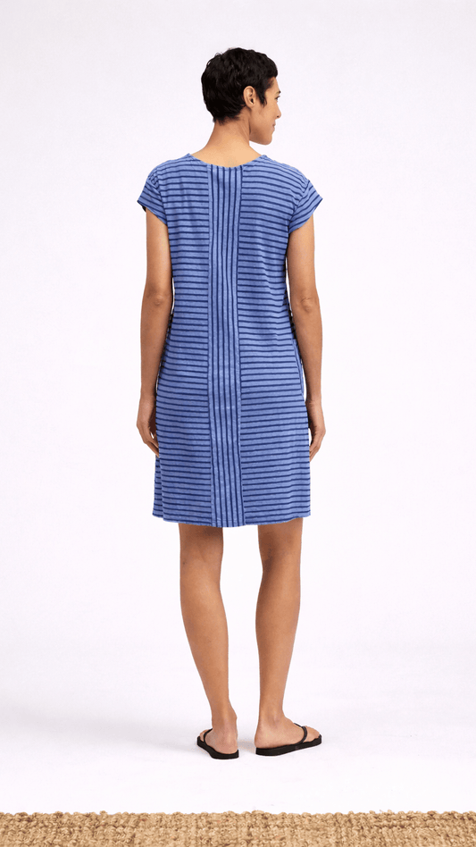 Cut Loose Dresses Cut Loose Navy Stripe T-Shirt Dress - Multiple Colors Cut Loose Navy Stripe T-Shirt Dress - Multiple Colors