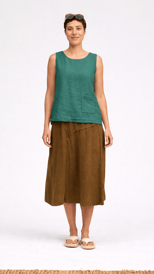 Cut Loose Tanks Cut Loose Cotton/Linen Pocket Shell Top - Multiple Colors 12691934 Cut Loose Cotton/Linen Pocket Shell Top - Multiple Colors