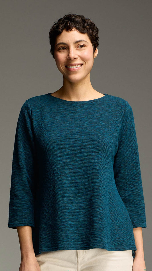 Cut Loose Tops Cut Loose Crimped A-Line Boatneck Top - Multiple Colors 08019678 Cut Loose Crimped A-Line Boatneck Top - Multiple Colors