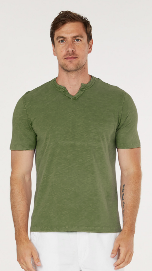 Mododoc Malibu Short Sleeve Notch V-Neck Tee - Multiple Colors