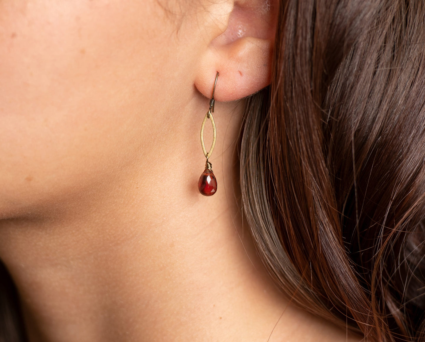 Edgy Petal Earrings Edgy Petal Dainty Garnet Teardrop Earrings 57596382 Edgy Petal Dainty Garnet Teardrop Earrings