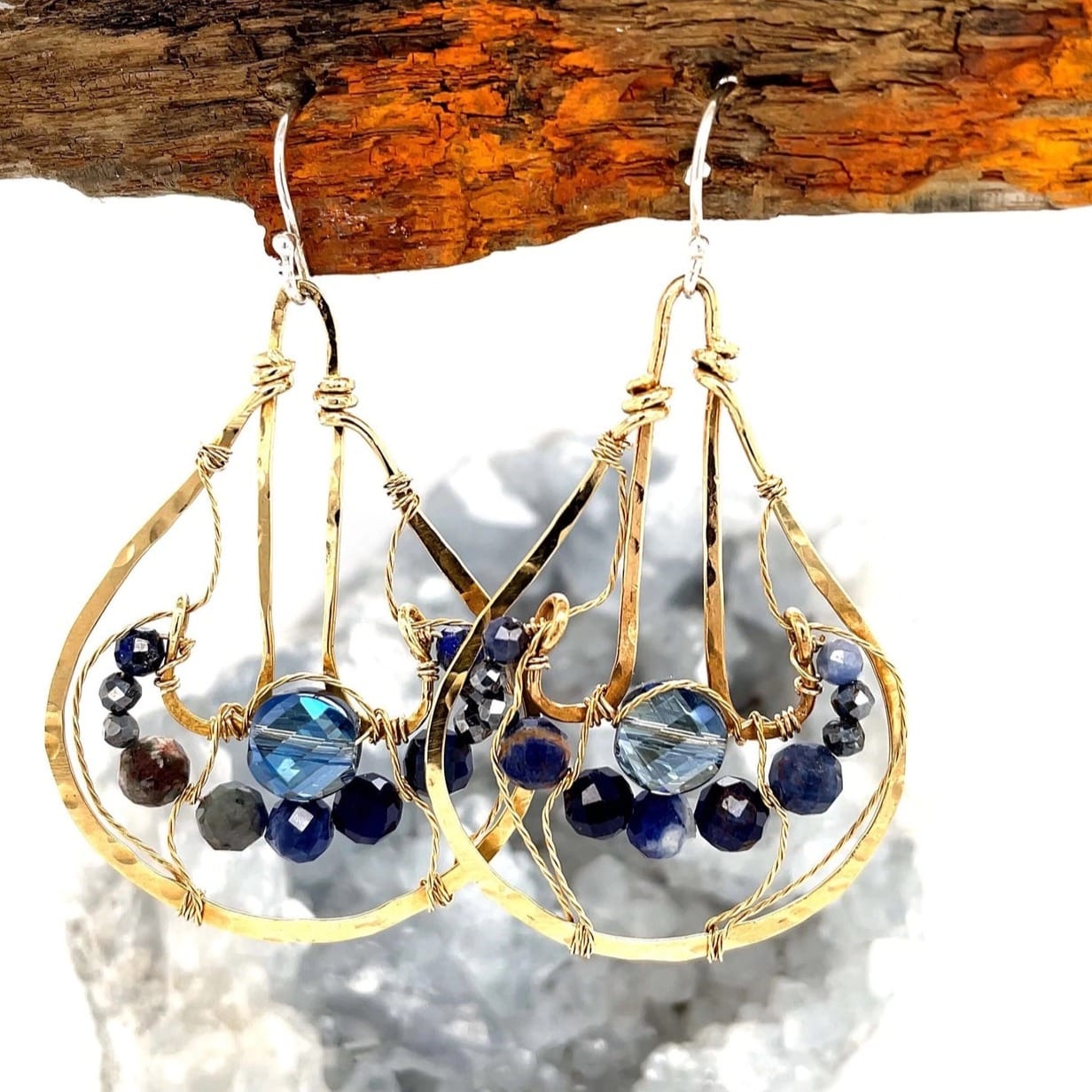 Art By Any Means Earrings Art By Any Means Lapis Indigo Earrings 30790366 Art By Any Means Lapis Indigo Earrings