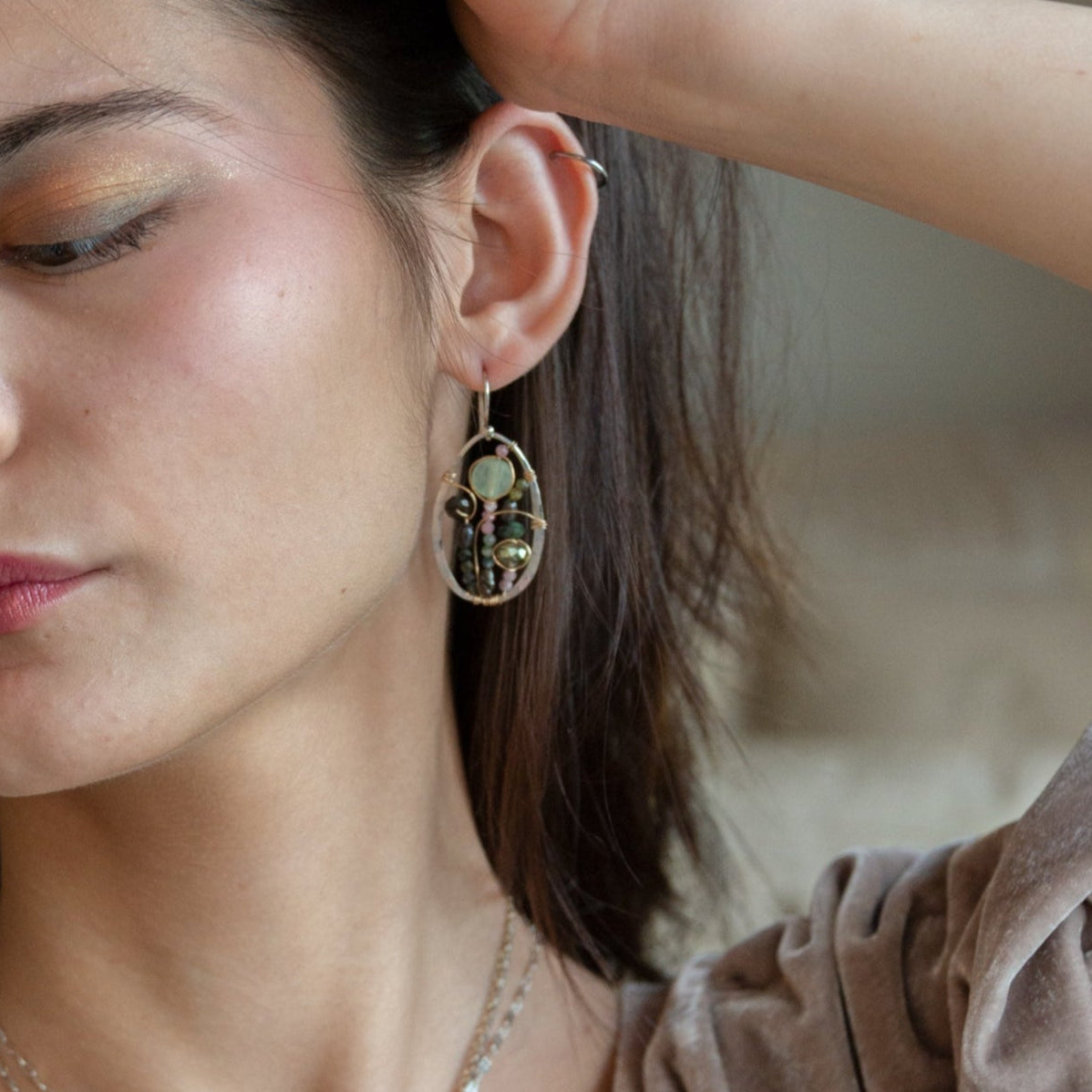 Art By Any Means Tourmaline Garden Earrings