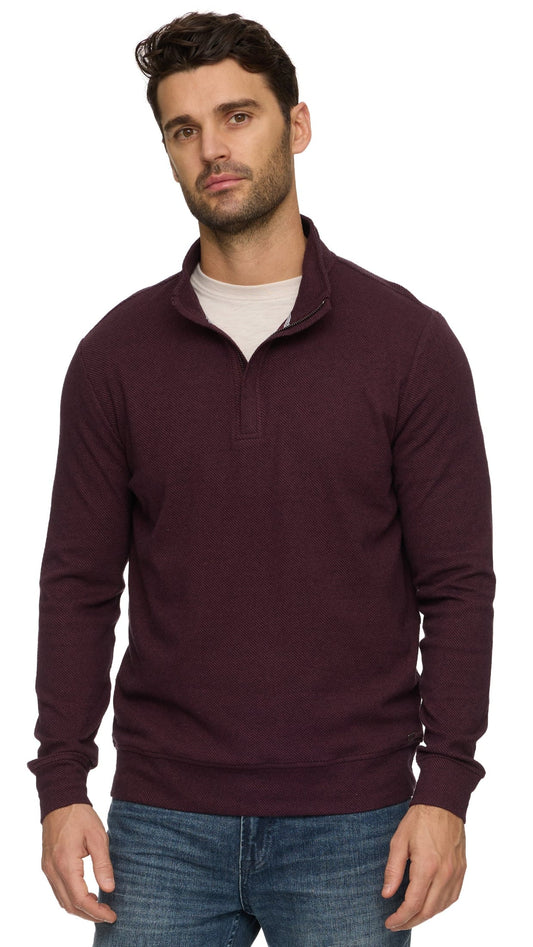 Flag & Anthem Men's Sweaters Flag & Anthem Hero Twill 1/4 Zip Mock Neck Pullover - Multiple Colors 13325022 Flag & Anthem Hero Twill 1/4 Zip Mock Neck Pullover - Multiple Colors