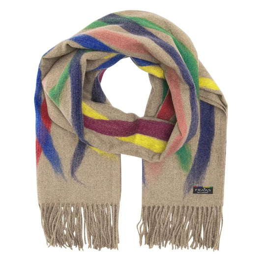 Fraas Scarves Scarves Fraas Colorful Stripes Needle Punch Wrap Scarf - Multiple Colors Fraas Colorful Stripes Needle Punch Wrap Scarf - Multiple Colors
