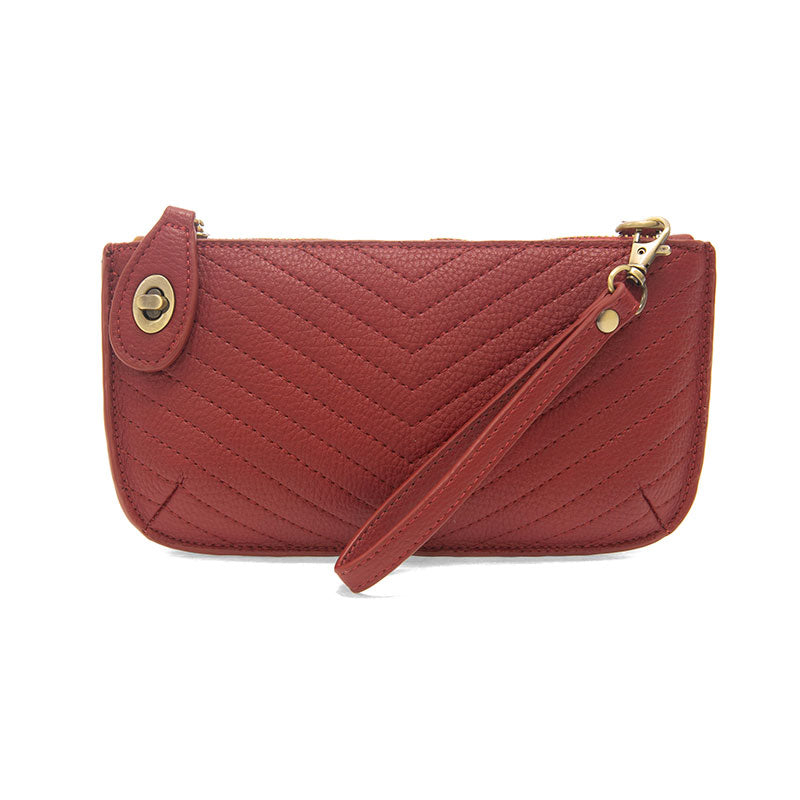 Joy Susan Vegan Leather Quilted Mini Crossbody Wristlet Clutch - Multiple Colors