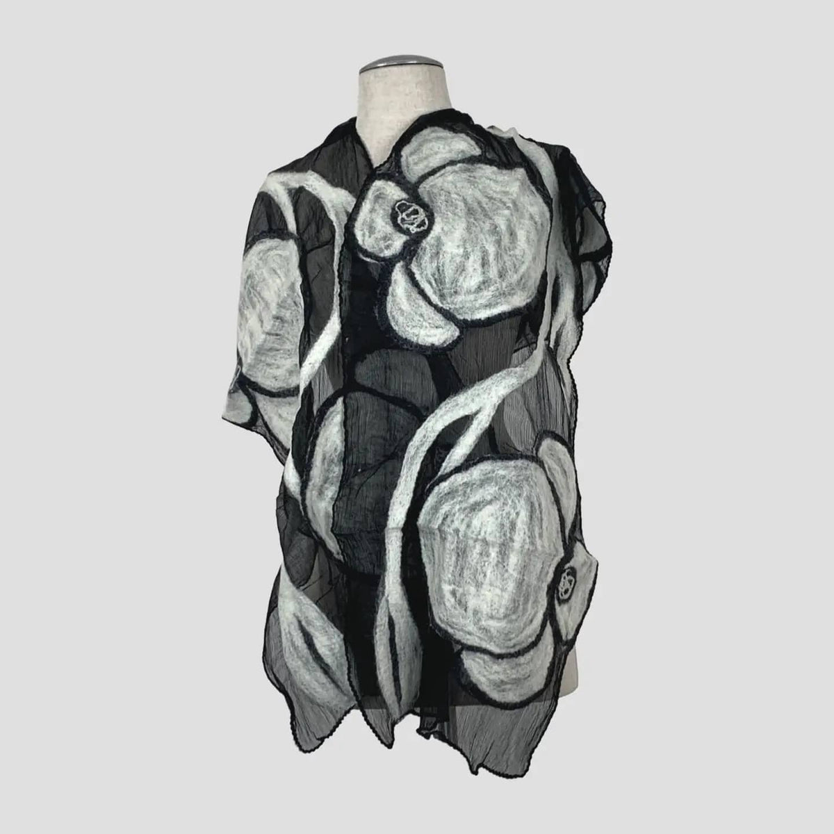 Feltiful Scarves Graphic Blossom Felted Scarf Graphic Blossom Felted Scarf
