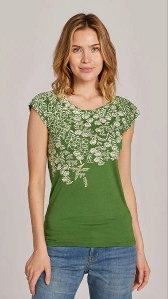 Umsteigen Hand Screen Printed Cap Sleeve Tee - Multiple Prints & Colors