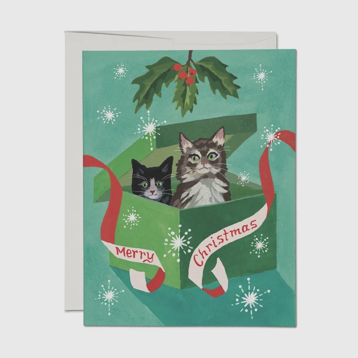 Red Cap Cards Cards Meowy Christmas Holiday Greeting Card 39536350 Meowy Christmas Holiday Greeting Card