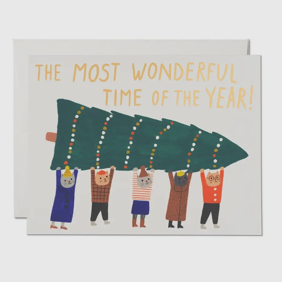 Xmas Kitties Christmas Greeting Card