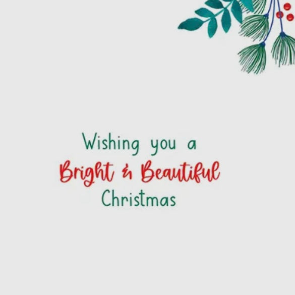 Gina B Designs Cardinals and Ornaments Greeting Card