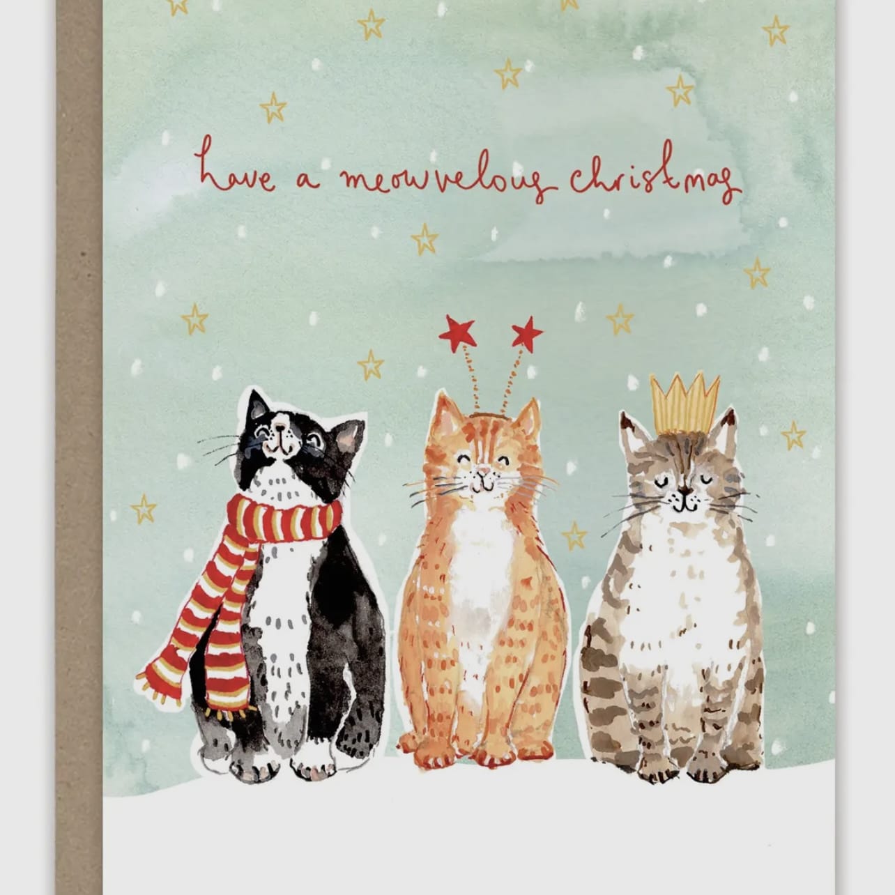 Biely & Shoaf Cards Cats Meowvelous Christmas Holiday Greeting Card 08021470 Cats Meowvelous Christmas Holiday Greeting Card