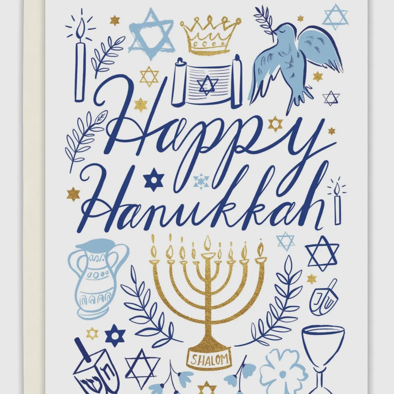 Biely & Shoaf Cards Happy Hanukkah Holiday Greeting Card 16180702 Happy Hanukkah Holiday Greeting Card
