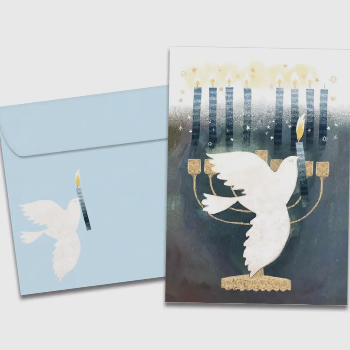 Tree-Free Greetings Cards Peace Dove Menorah Hanukkah Greeting Card 22840542 Peace Dove Menorah Hanukkah Greeting Card