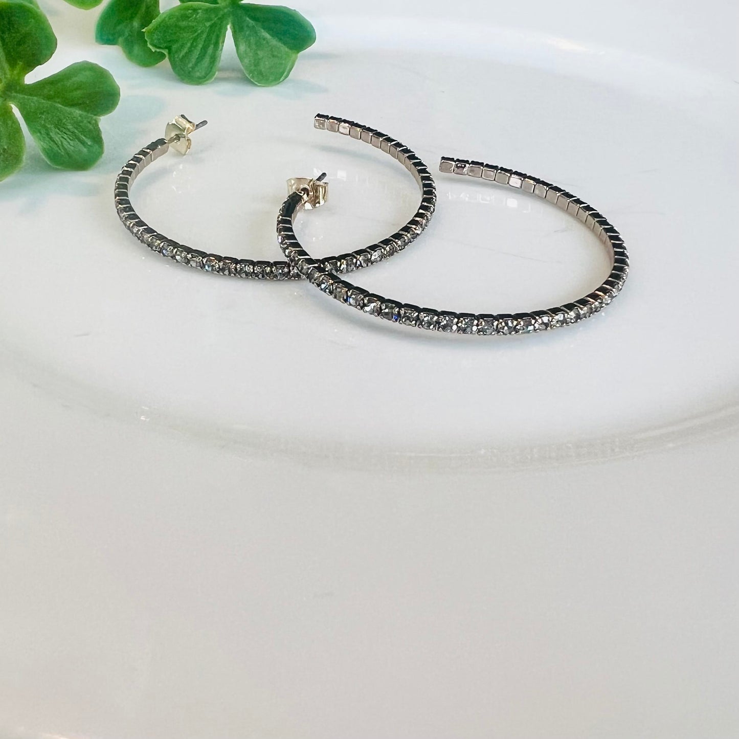 Betty Oh Jewelry Earrings Betty Oh CZ Medium Hoop Earring - Multiple Colors 90869982 Betty Oh CZ Medium Hoop Earring - Multiple Colors