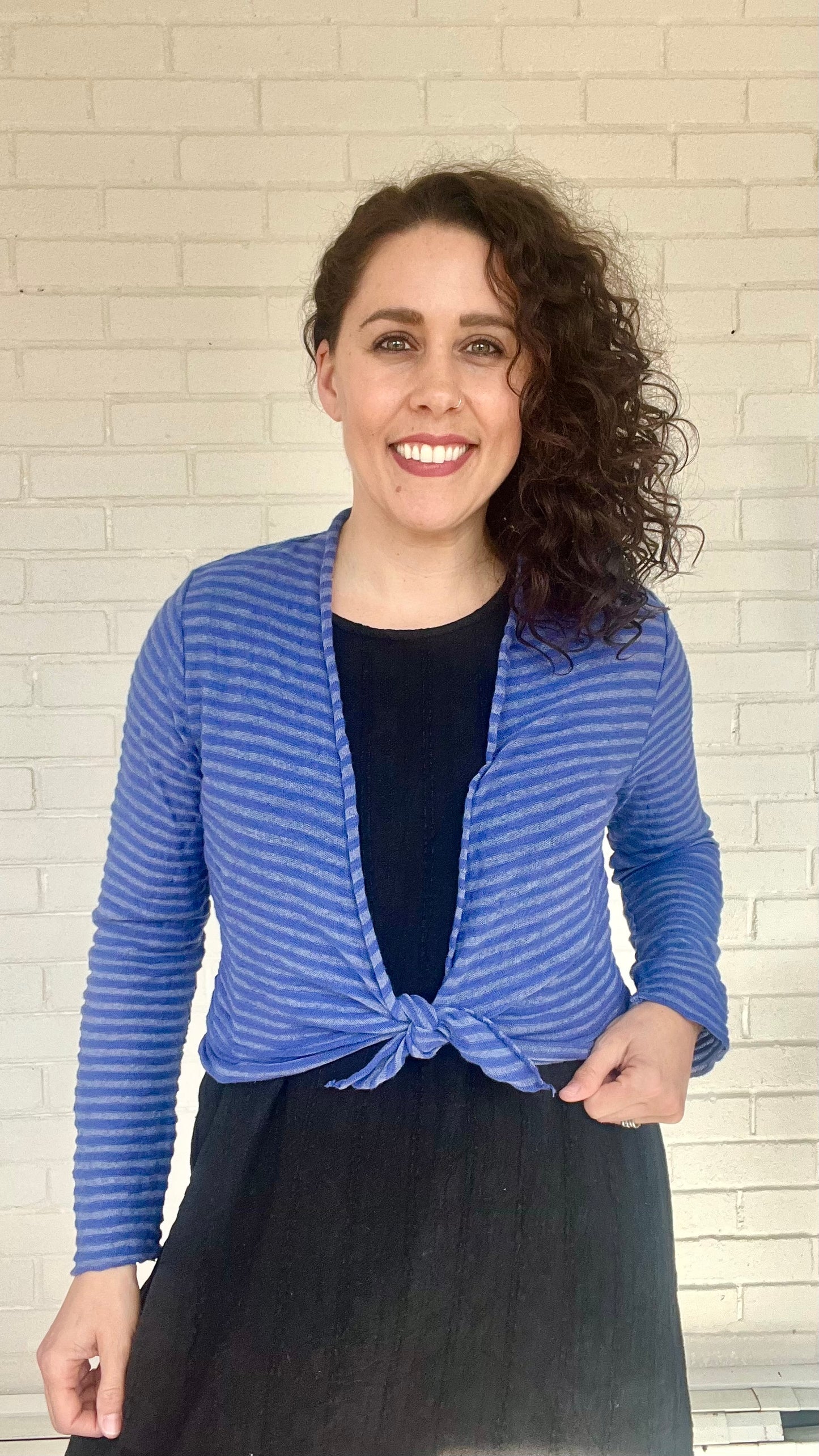Cut Loose Vintage Stripe Cropped Cardigan - Multiple Colors