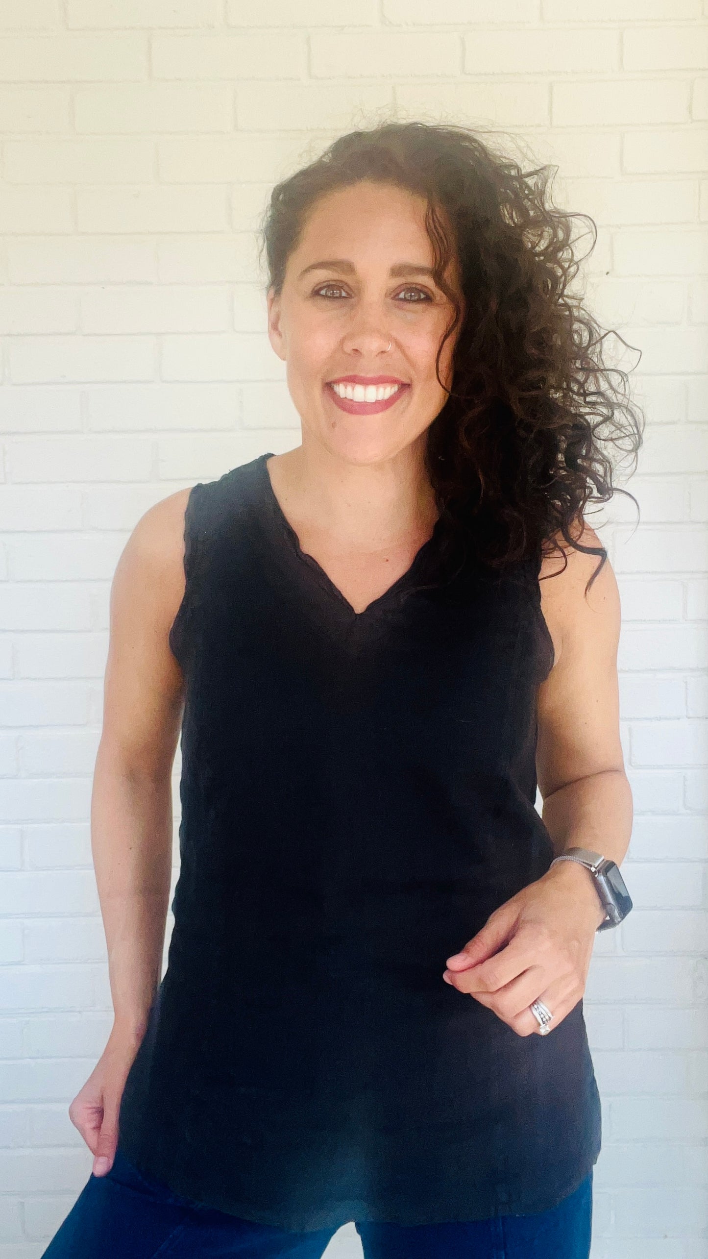 Heartstrings by Kleen V-Neck Ruffled Tank - Multiple Colors