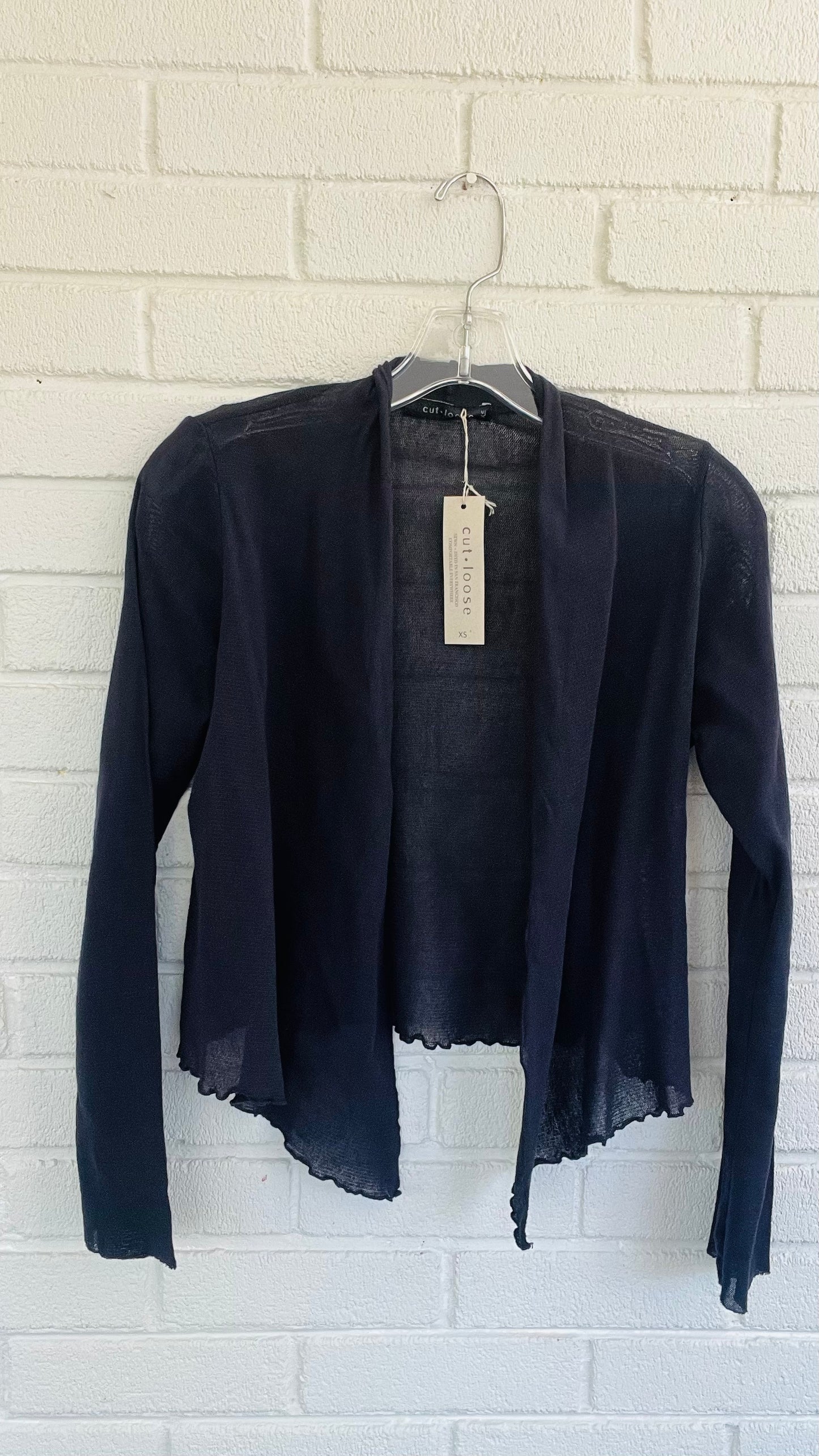 Cut Loose Cotton Tulle Mesh Cropped Cardigan - Multiple Colors