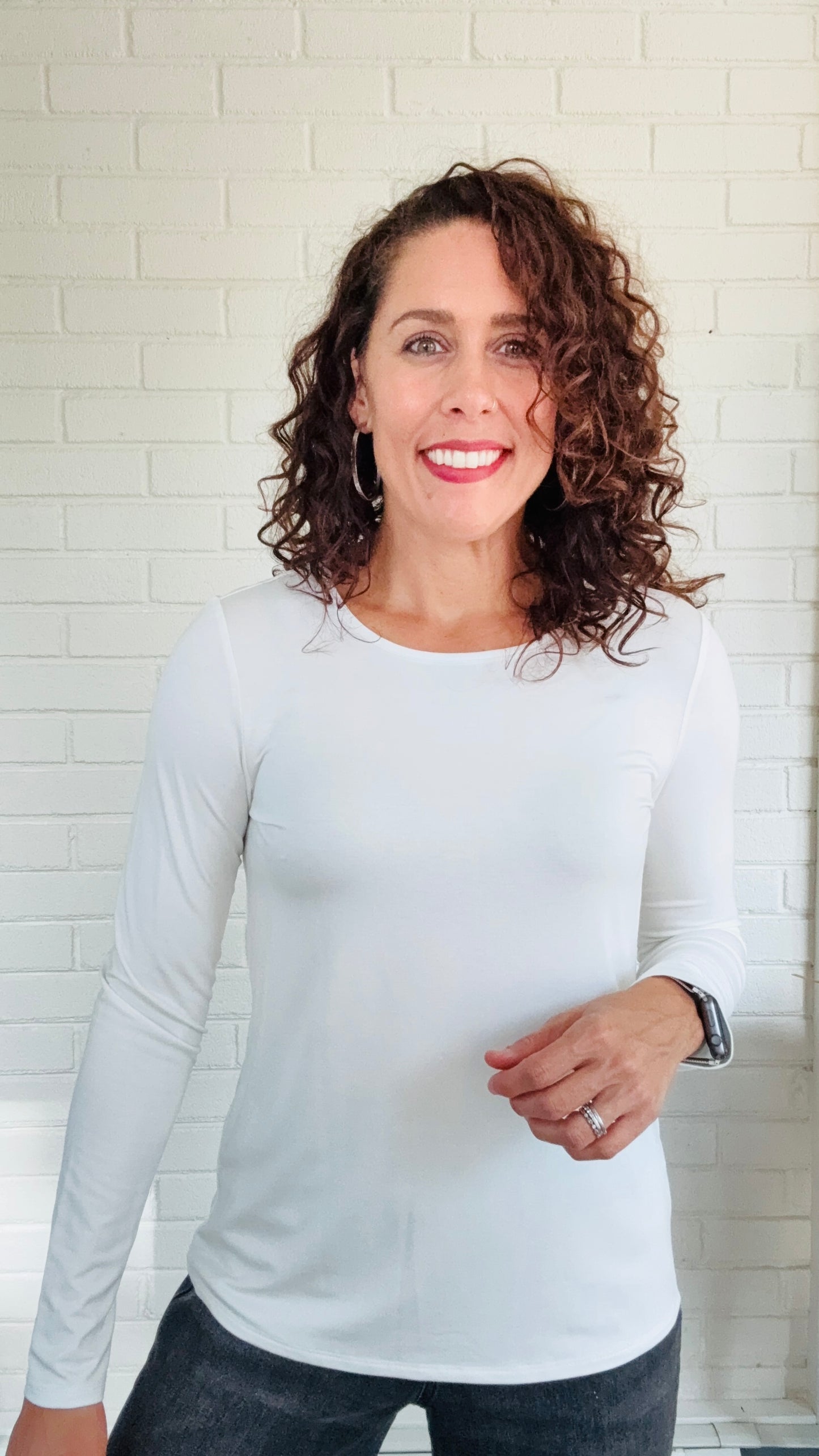 Pure Essence LS Layering Bamboo Tee - Multiple Colors