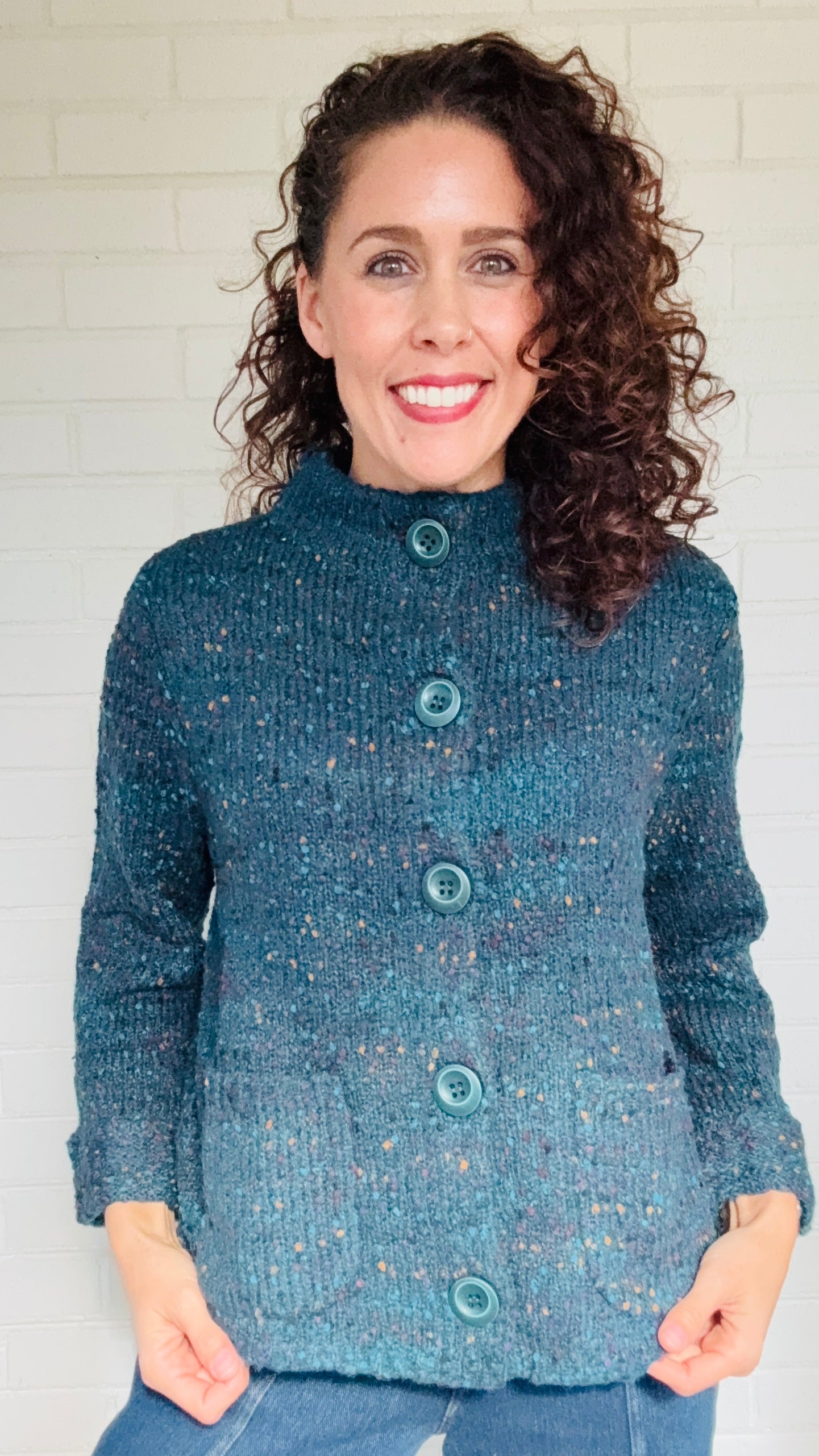 Habitat Confetti Funnel Neck Cardi - Multiple Colors