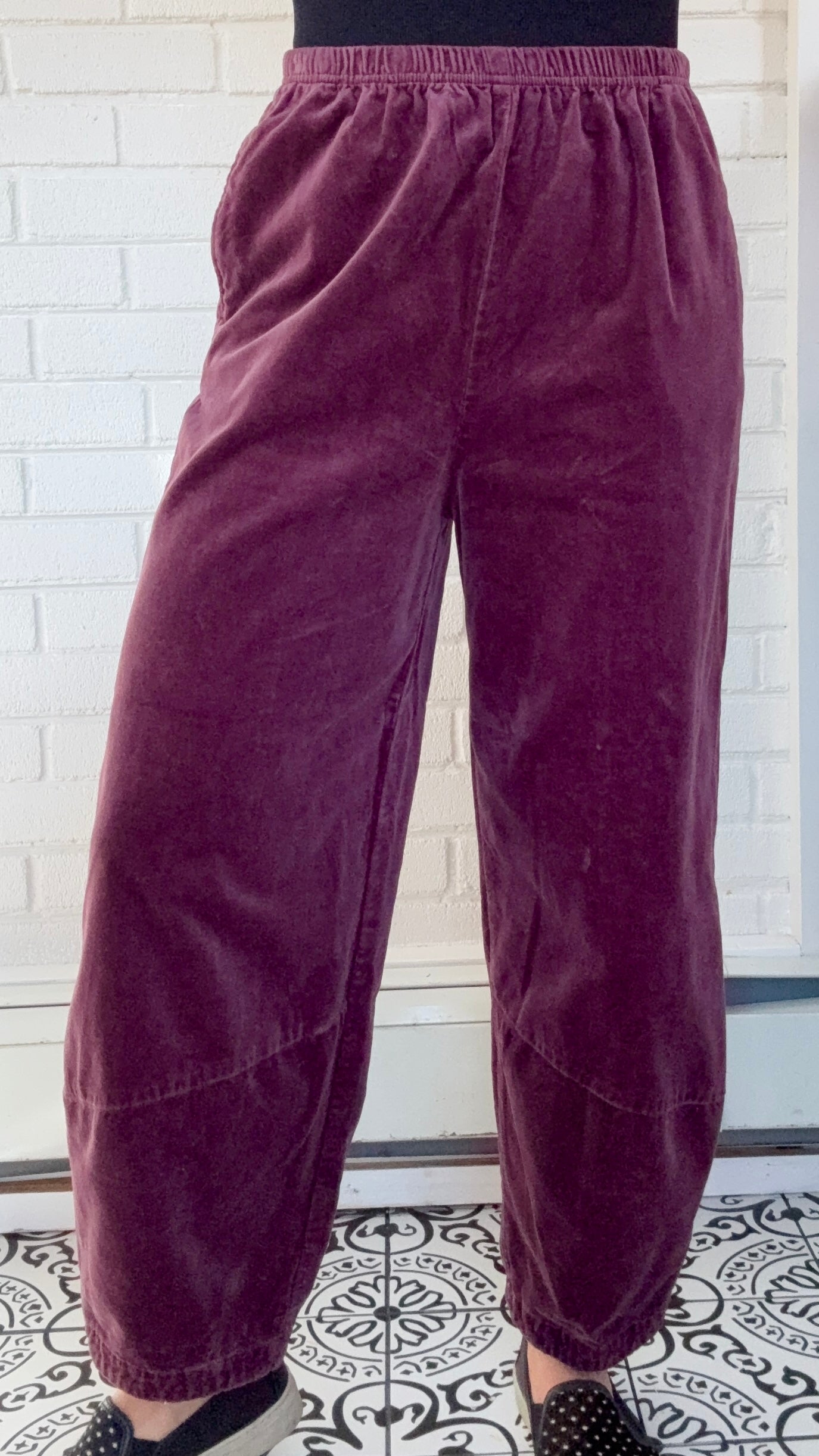 Cut Loose Velvet Lantern Pant - Multiple Colors