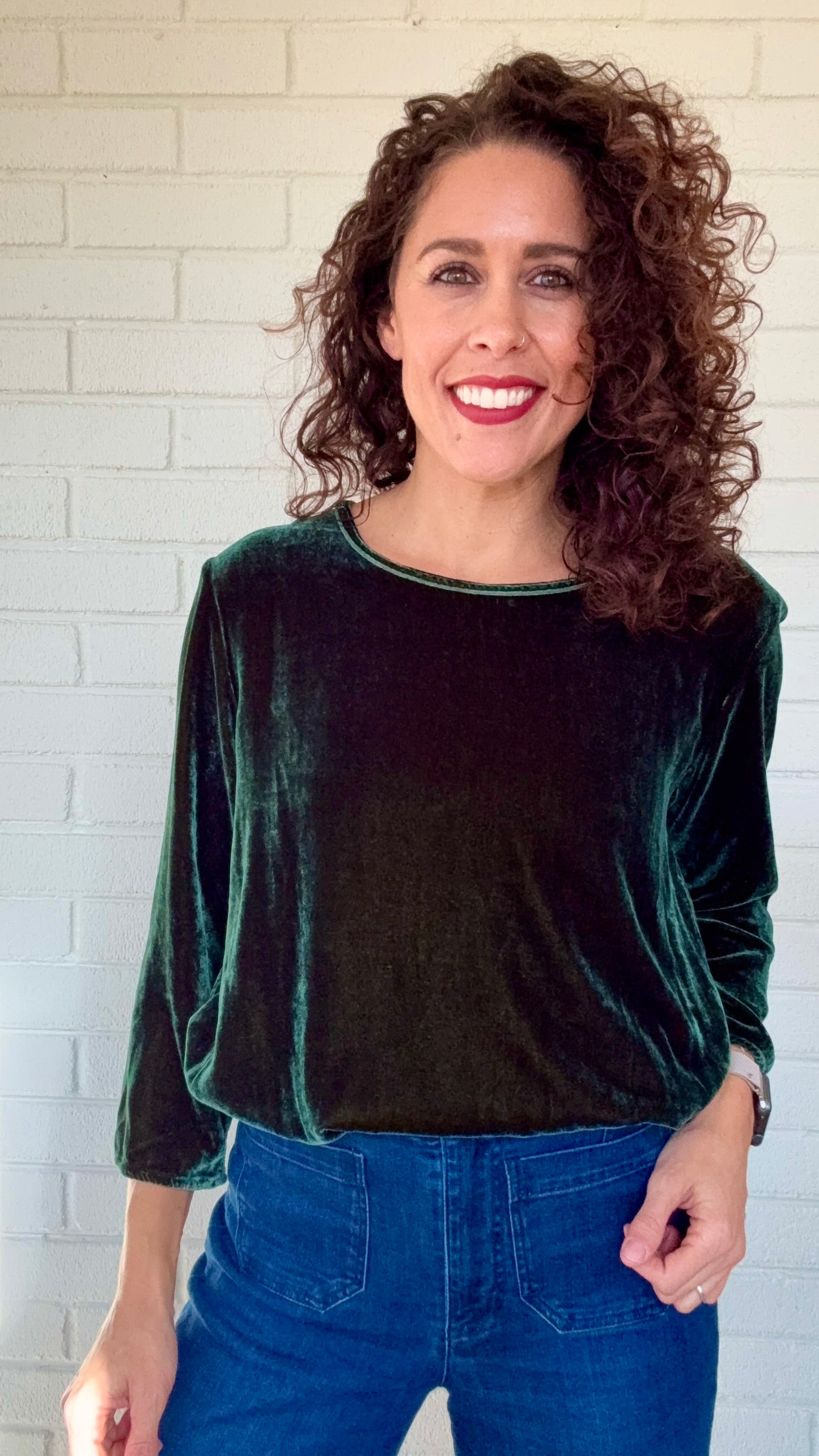 Cut Loose Silk Velvet A-Line Top - Multiple Colors