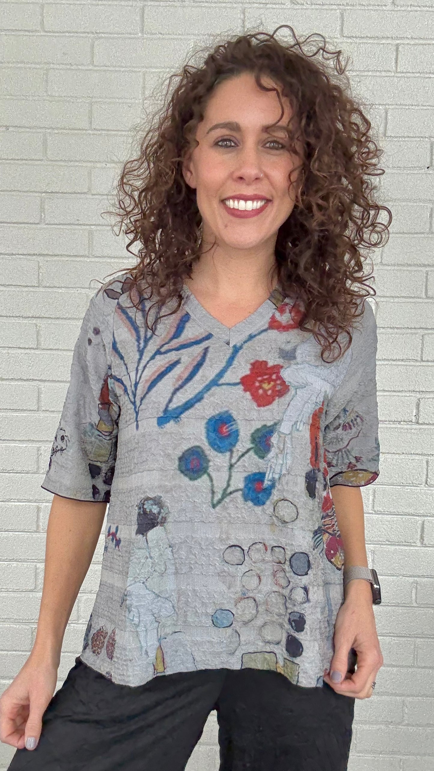 3 Potato V-Neck Tee - Multiple Prints