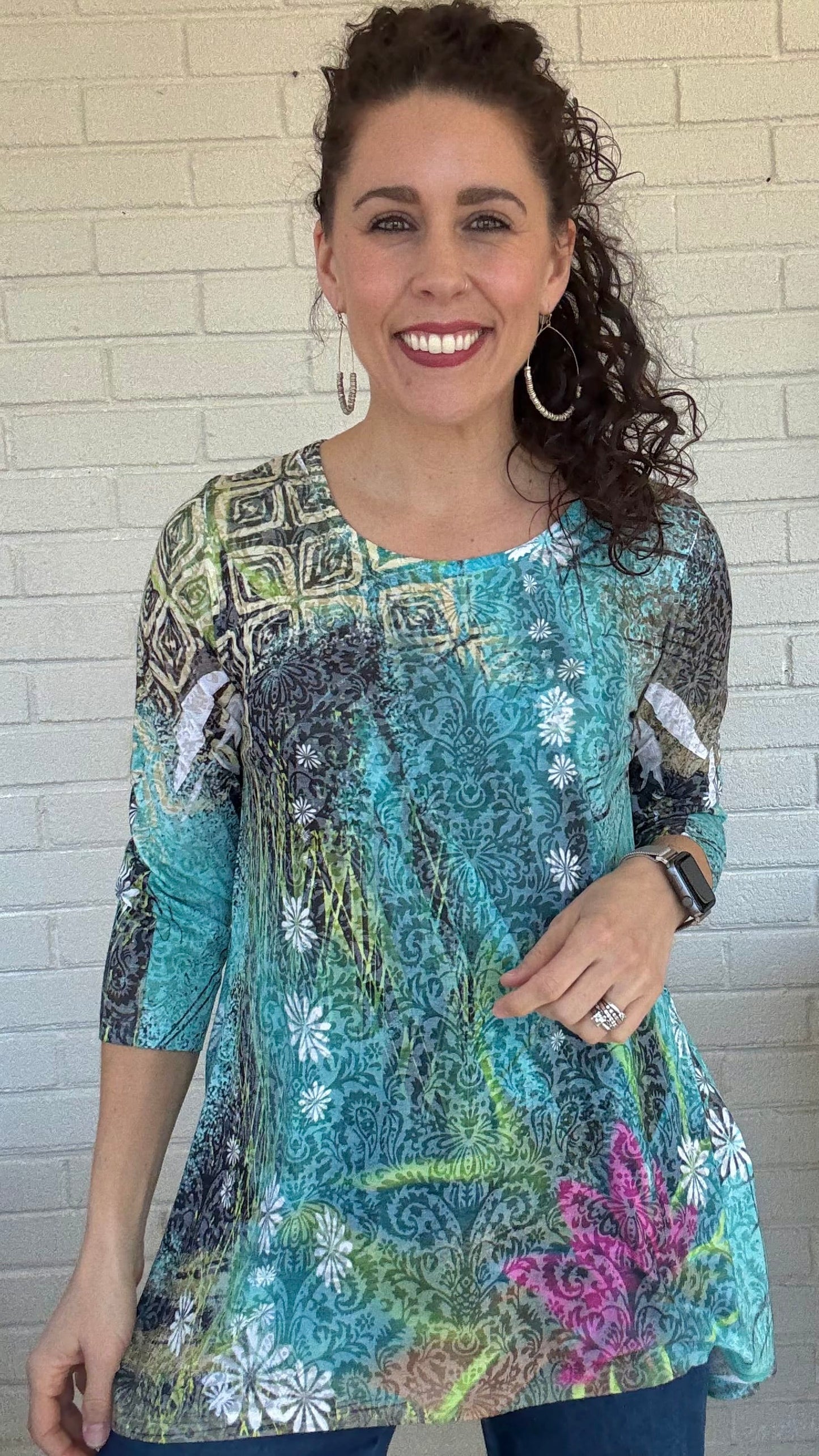 Katharina Marie Tunics Katharina Marie Hi-Lo Burnout Tunic 98773214 Katharina Marie Hi-Lo Burnout Tunic