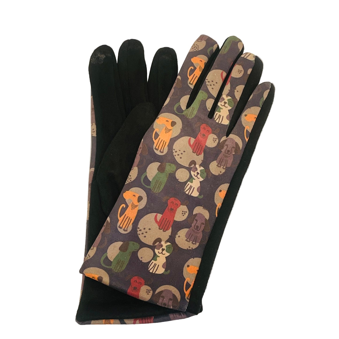 Dog Print Touch Screen Glove - Multiple Colors