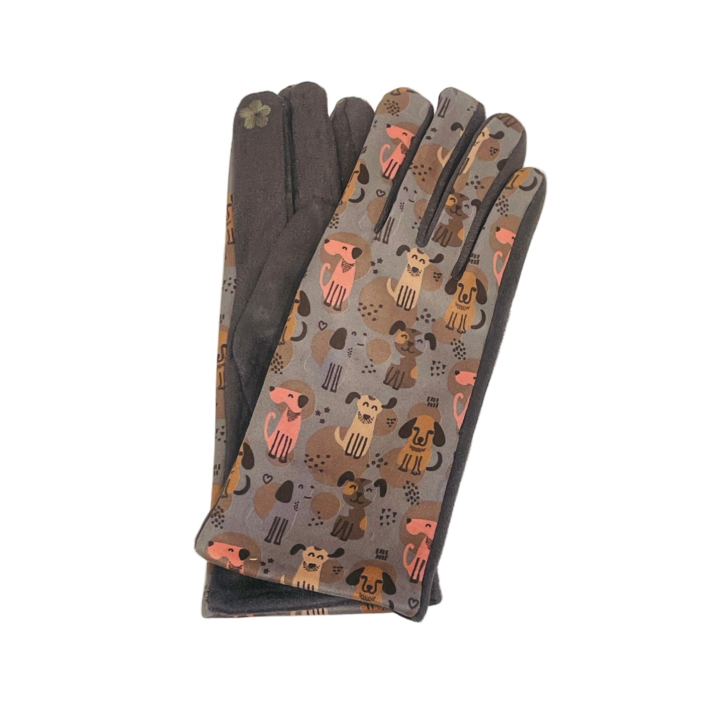Dog Print Touch Screen Glove - Multiple Colors