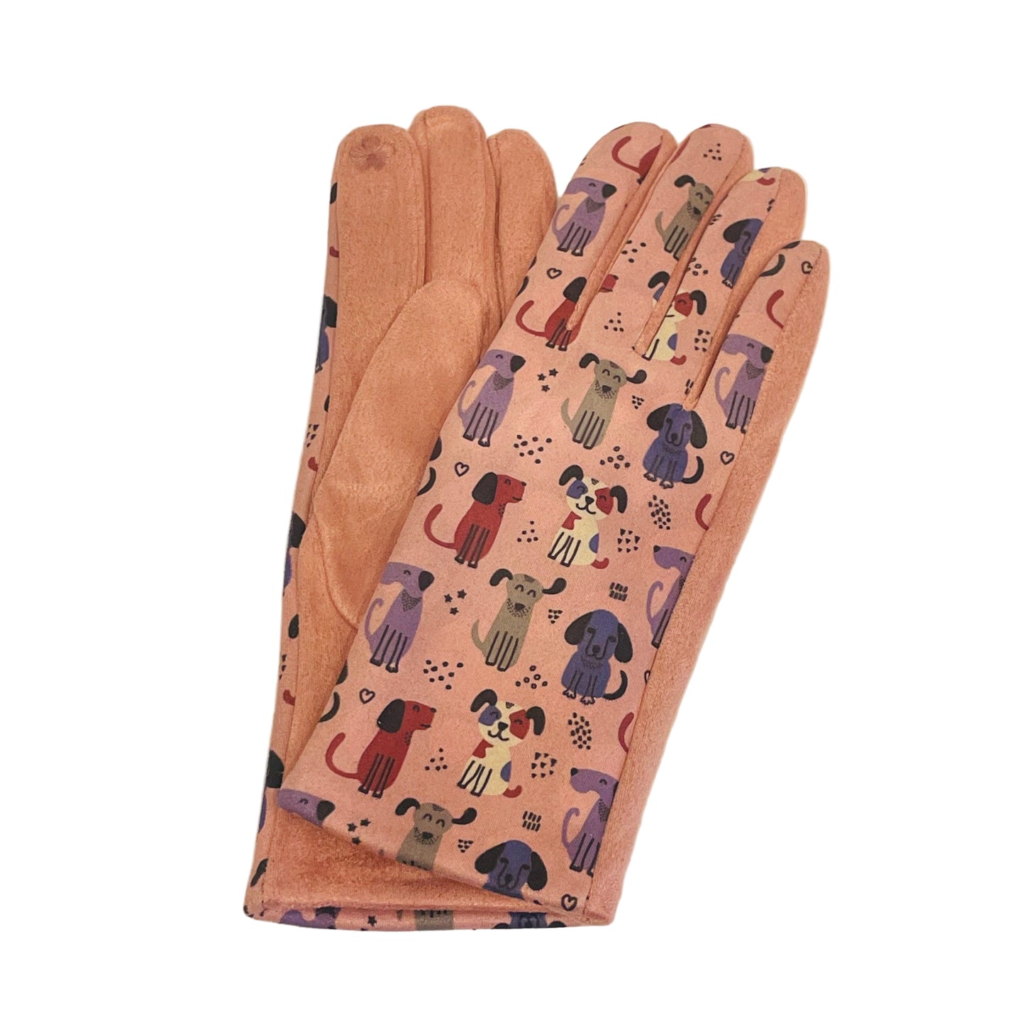 Dog Print Touch Screen Glove - Multiple Colors