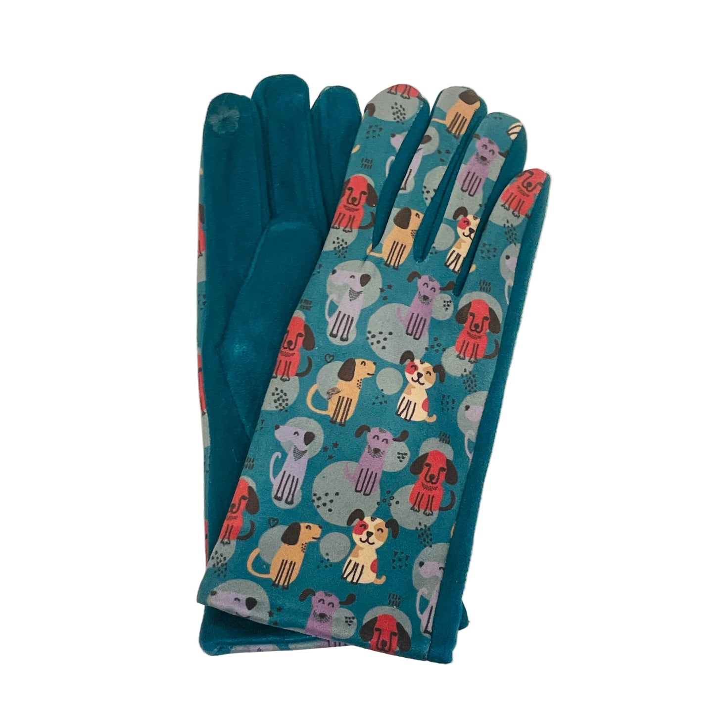 Dog Print Touch Screen Glove - Multiple Colors