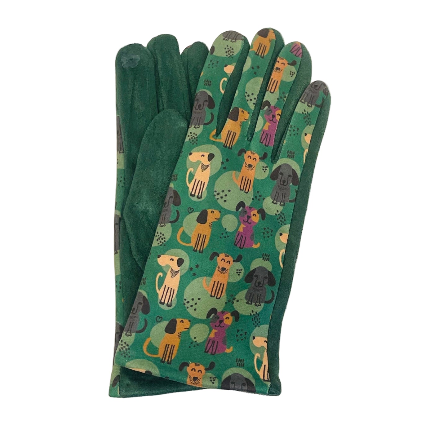 Dog Print Touch Screen Glove - Multiple Colors