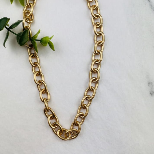 Joy Susan Necklaces Stirrup Chain Necklace - Multiple Metals 94394846 Stirrup Chain Necklace - Multiple Metals