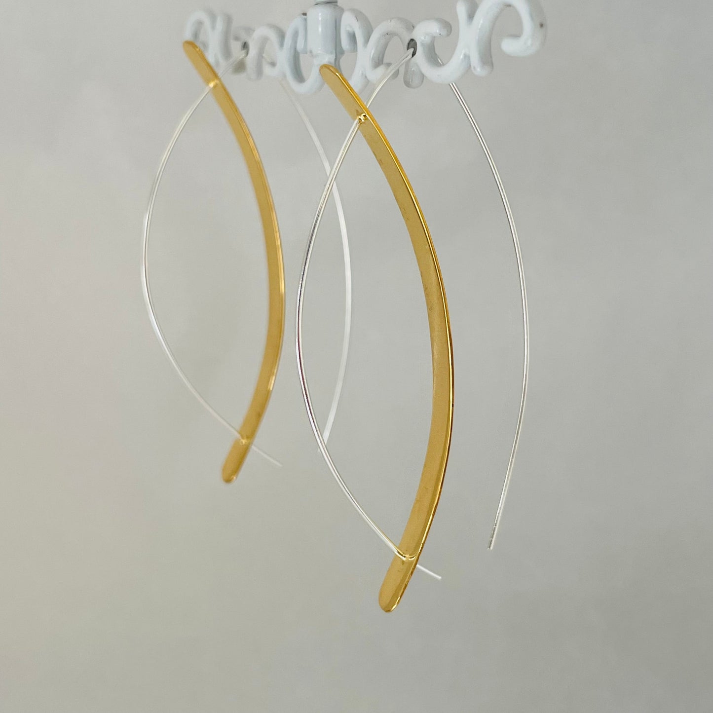 L.E. Leonard Earrings L.E. Leonard Wire with Gold Sheet Center Earrings 35138782 L.E. Leonard Wire with Gold Sheet Center Earrings
