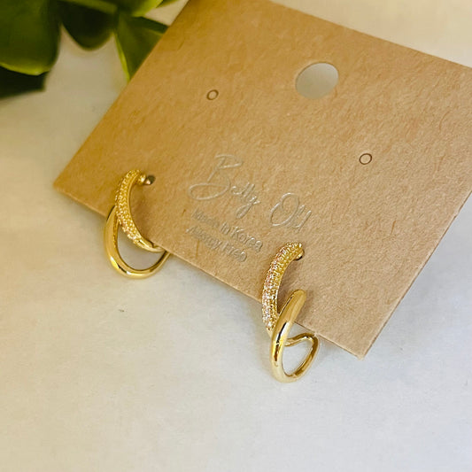 Betty Oh Jewelry Earrings Betty Oh Double Hoop Earrings 55306718 Betty Oh Double Hoop Earrings