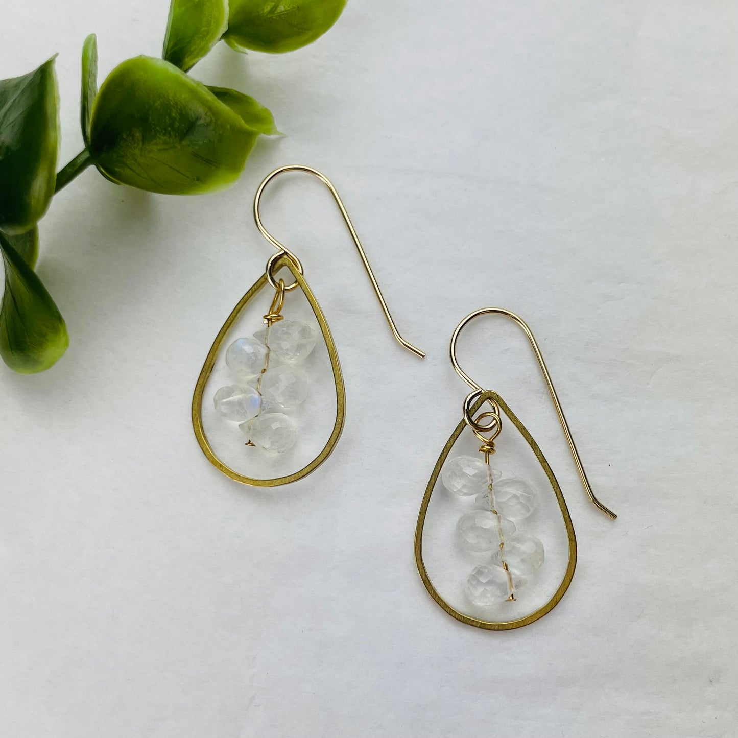 Diana Acuesta Jewelry Earrings Diana Acuesta Moonstone Teardrop Earrings 16245726 Diana Acuesta Moonstone Teardrop Earrings