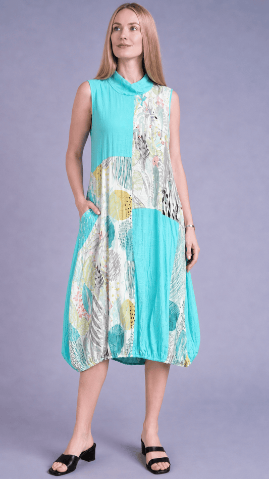 Shana Apparel Dresses Shana Apparel Crushed Mock Neck Dress - Multiple Colors 11566558 Shana Apparel Crushed Mock Neck Dress - Multiple Colors