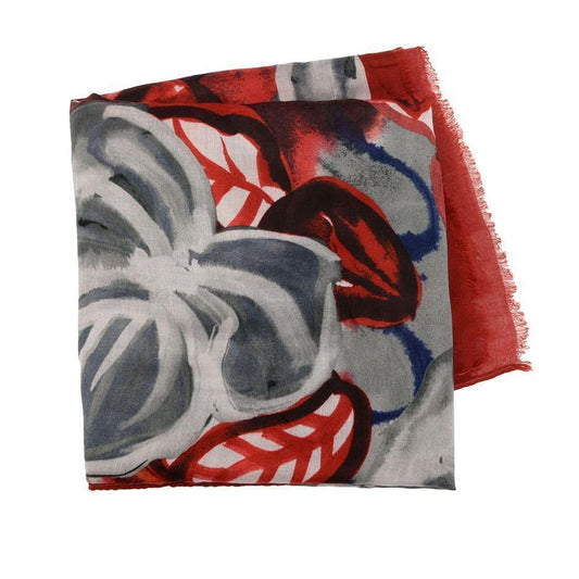 Joy Susan Scarves Joy Susan Cherry Leafy Floral Scarf 66762718 Joy Susan Cherry Leafy Floral Scarf